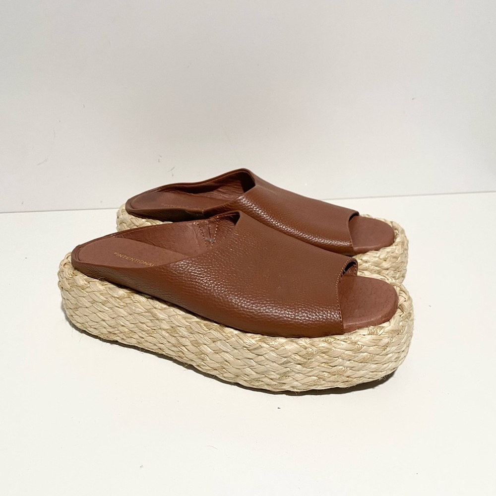 INTENTIONALLY BLANK hightide espadrille platform in terracotta‎ Size 7 - Picture 5 of 9